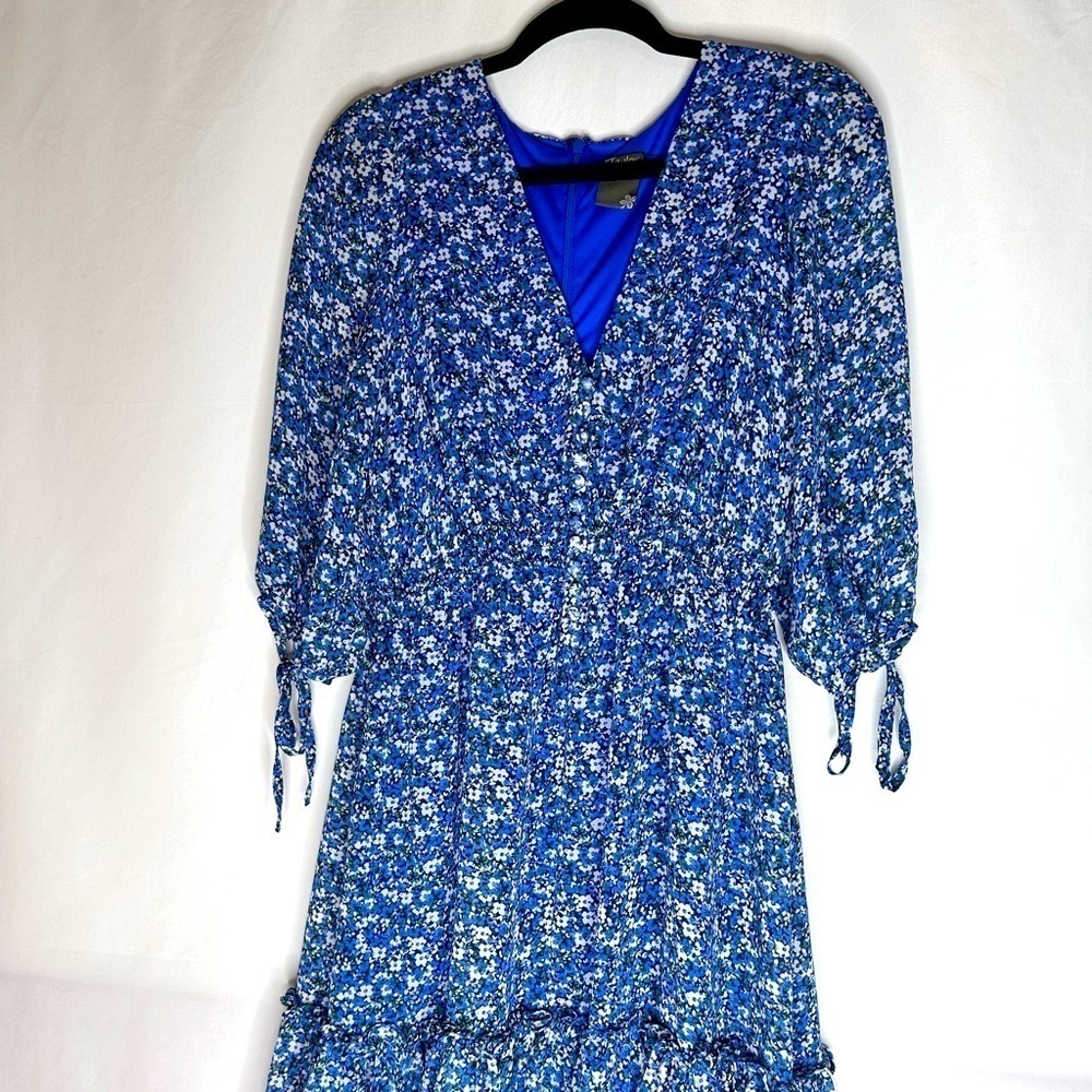 Taylor Floral-Print A-Line Dress